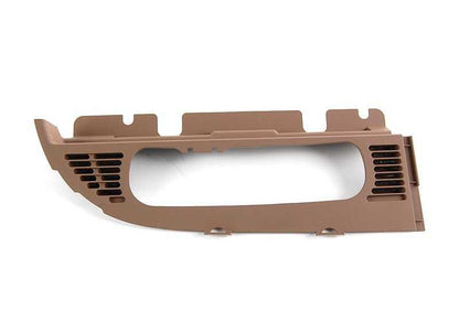 Grid decorativa Esquerda esquerda OEM 51718173211 Para BMW E36 318i, 320i (todos os modelos compatíveis de 12/1993 a 09/1999). BMW original de cor bege.