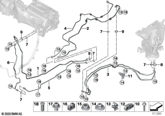 Supporto BMW G07 (OEM 64127941536). BMW originale