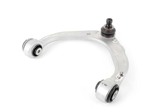 Brazos de suspensión delantero superior derecho con corrección de caída OEM 31126863336 para BMW X5 {E70, E70N, F15} y BMW X6 {E71, E72, F16}. Original BMW.