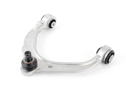 Brazos de suspensión delantero superior derecho con corrección de caída OEM 31126863336 para BMW X5 {E70, E70N, F15} y BMW X6 {E71, E72, F16}. Original BMW.