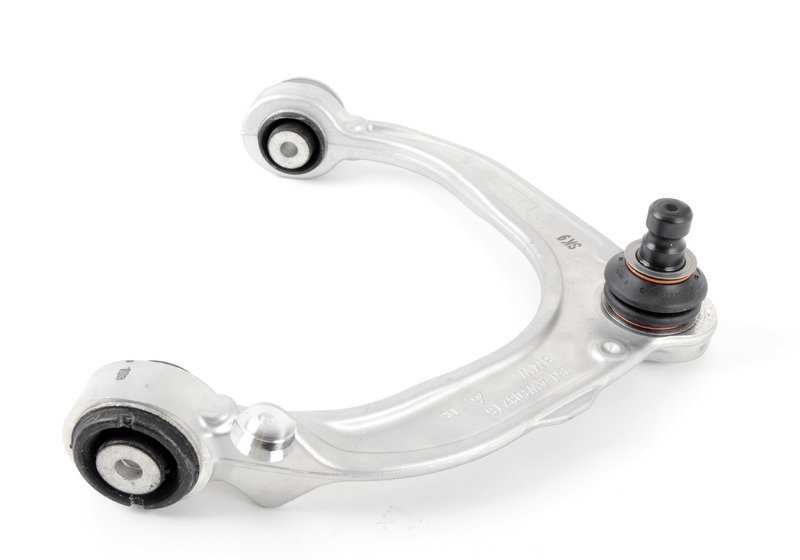 Brazos de suspensión delantero superior derecho con corrección de caída OEM 31126863336 para BMW X5 {E70, E70N, F15} y BMW X6 {E71, E72, F16}. Original BMW.