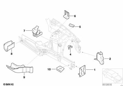 Soporte para el Radiador para BMW X5 (E53) (OEM 41118408881). Original BMW