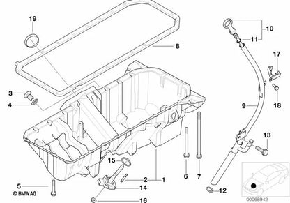 Montajering para BMW X5 E53 (OEM 11137506632). Original BMW