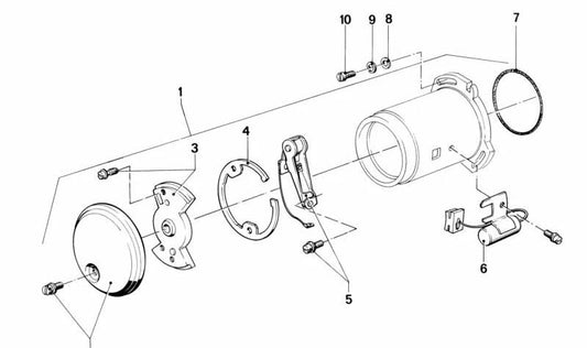 Cubierta de cojinete para BMW R (OEM 12111243923). Original BMW