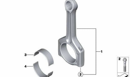 Tornillo de biela OEM 11247593922 para MINI R56, Clubman R55, Cabrio R57, Countryman R60... y más. Original MINI.