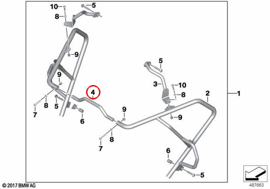 Tuyau de liaison OEM 77148406238 pour motos BMW C 400 X K09, C 400 X 25 K09. Original BMW Motorrad.