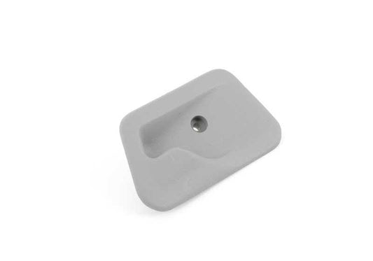Gancho colgador derecho OEM 51468139420 para BMW E32 (7er). Color gris plata. Pieza original BMW.