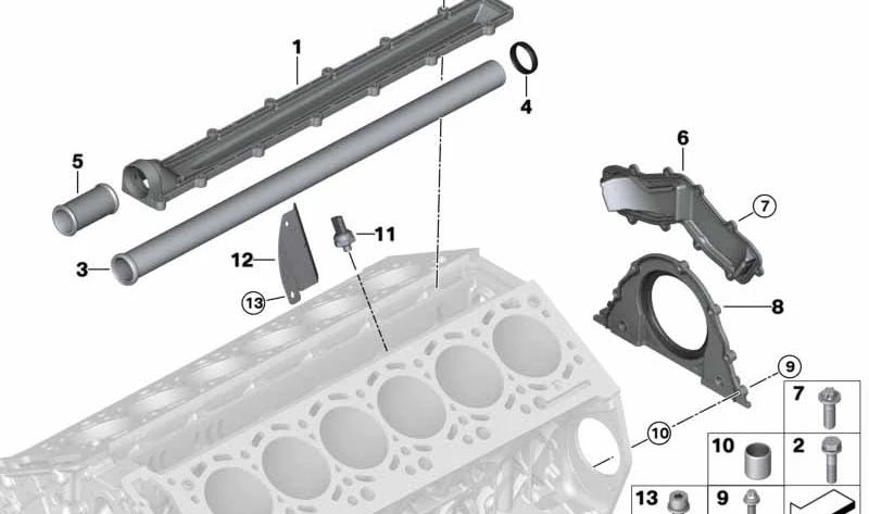Tornillo ASA M6x18 OEM 11147571166 para BMW F07, F07N, F10, F10N, F11, F11N, F06, F06N, F12, F12N, F13, F13N, F01, F01N, F02, F02N, F04, G12, G12N, E70, E70N, F15, F85, E71, E72, F16, F86. Original BMW.