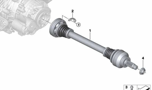 Arandela de ajuste OEM 33207850144 para BMW F85 y F86. Pieza original BMW. Ideal para el montaje en el grupo trasero del diferencial.