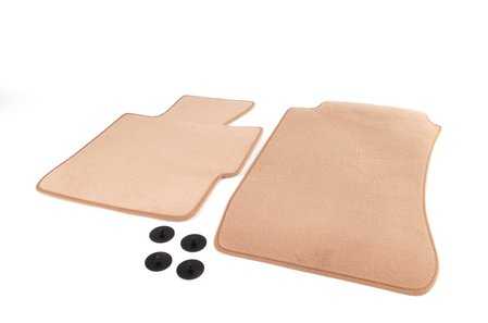 Juego de alfombrillas Velours beige OEM 51477059132 para BMW Z3 (E36). Original BMW.