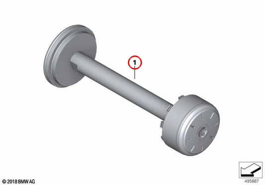 Tampa do eixo traseiro OEM 77229898516 para motocicletas BMW R 1300 GS, R 1250 GS, R 1250 RT, R 1250 R, R 1250 RS... e muito mais. Originais BMW Motorrad.