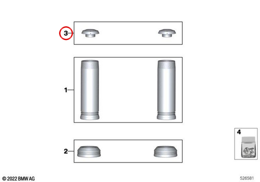 Copri forcella superiore OEM 77242469273 per moto BMW R 18, R 18 Classic, R 18 Roctane. BMW Motorrad originale.