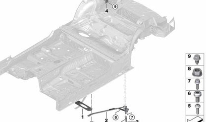 Soporte de conexión OEM 33312284647 para BMW F87, F80, F82, F83. Original BMW.