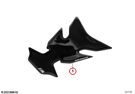 Tankpad OEM 77312464421 für Motorräder BMW S 1000 R, S 1000 RR, M 1000 RR, M 1000 R. Original BMW Motorrad.