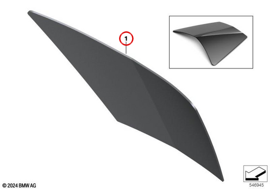 OEM 77315B3C789 protective pad for BMW Motorrad C 400 GT (K08) from 08/2023. Original BMW Motorrad.