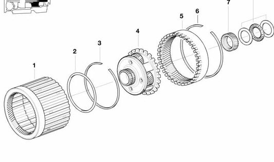 Junta tórica OEM 24221421552 para BMW E34, E39, E32, E38 y E31. Original BMW. Ideal para mantenimiento de caja automática A5S560Z en modelos con motor V8 M60/M62.