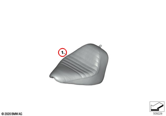 Individual Vintage brown standard height seat OEM 77342465313 for BMW Motorrad R 18 and R 18 Classic Original BMW Motorrad