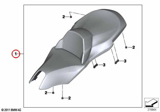 Asiento corrido Exclusive con calefacción negro/gris altura estándar OEM 77348527042 para motos BMW C 650 GT (K19) 2011-2020. Original BMW Motorrad.