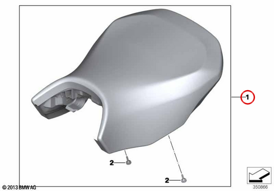 Asiento del conductor alto delantero negro regulable OEM 77348531043 para motos BMW R 1200 GS, R 1250 GS, R 1200 GS Adventure, R 1250 GS Adventure. Original BMW Motorrad