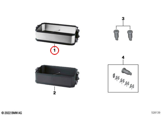 Extensión de volumen 13,5L OEM 77415A14867 para maletas de aluminio BMW R1200GS, R1250GS, F850GS... y más. Original BMW Motorrad.
