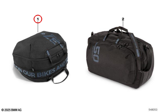 Innertasche für Topcase Next schwarz OEM 77435B4FE79 für BMW C 400 GT, C 400 X… und mehr. Original BMW Motorrad.