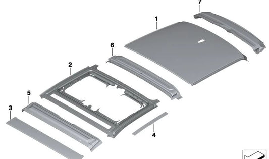Cubierta inferior del parabrisas OEM 41007451591 para BMW i3 (I01) 94Ah, 120Ah y 94Ah Rex. Compatible con todos los modelos del 01.07.2016 al 30.06.2022. Original BMW.