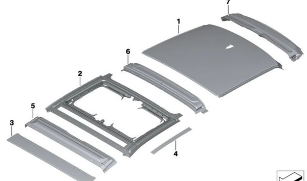 Cubierta inferior del parabrisas OEM 41007451591 para BMW i3 (I01) 94Ah, 120Ah y 94Ah Rex. Compatible con todos los modelos del 01.07.2016 al 30.06.2022. Original BMW.
