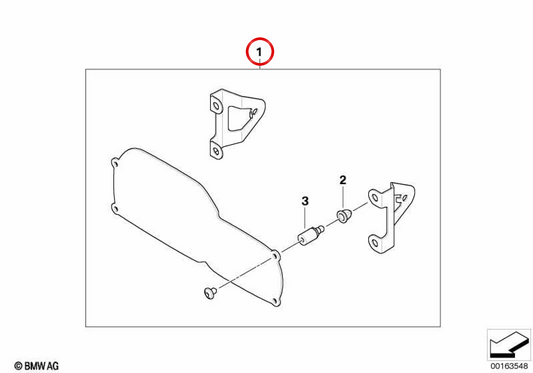 Pare-brise de protection tout-terrain avant OEM 77518533756 pour motos BMW F700GS, F650GS, F800GS. BMW Motorrad d'origine.
