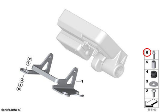 Schraube M8x30 OEM 77527724321 für BMW Motorräder R 1200 R, R 1250 R, R 1200 RS, R 1250 RS, R nineT, R nineT Pure, R nineT Scrambler, R nineT Urban G/S, S 1000 R... und mehr. Original BMW Motorrad