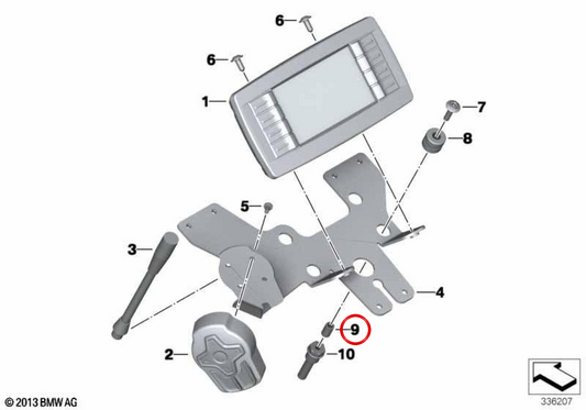 OEM Distanzbuchse 77528534033 für BMW Motorräder R1200RT, F750GS, R nineT, S1000R... und mehr. Original BMW Motorrad.