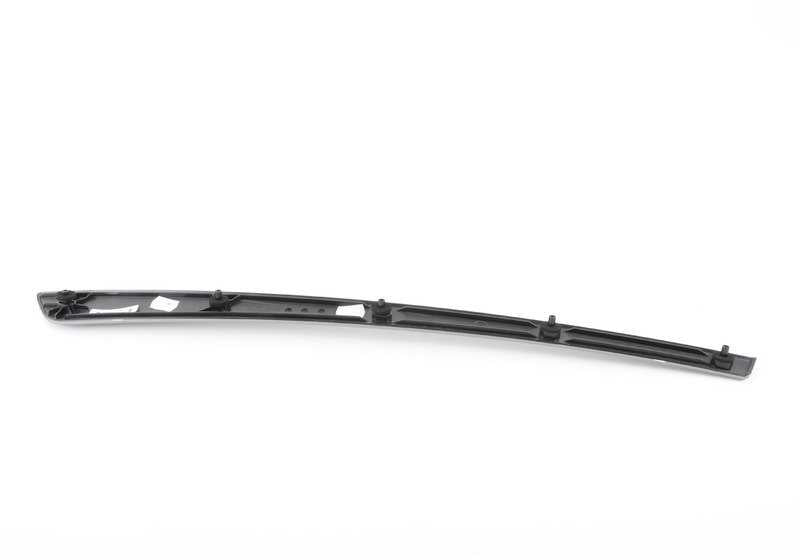 Embellecedor aluminio puerta delantera izquierda OEM 51418044689 para BMW Serie 5 {E60, E60N, E61, E61N}. Acabado cepillado. Original BMW.