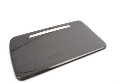 Juego de molduras consola central madera Fineline OEM 51169206377 para BMW F10, F11. Original BMW.