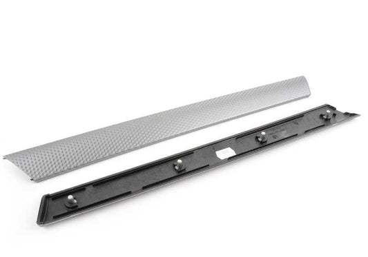 Juego de molduras decorativas en aluminio OEM 51417896090 para BMW E46. Original BMW.