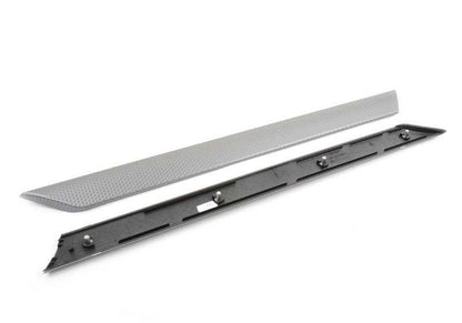 Juego de molduras decorativas en aluminio OEM 51417896090 para BMW E46. Original BMW.