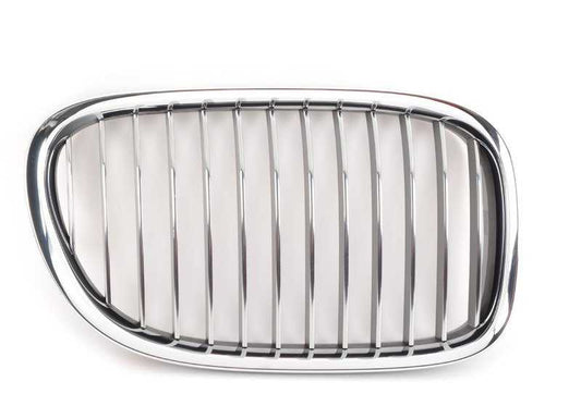 Griglia decorativa anteriore destra 51117184152 per BMW F01, F02, F04. BMW originale.