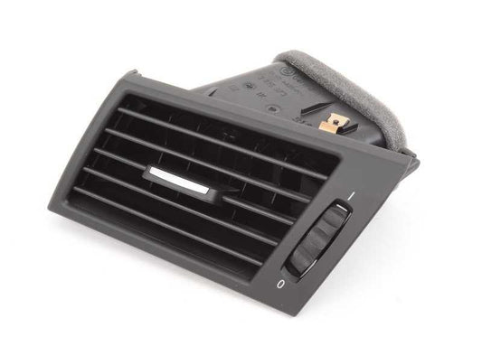 Rejilla de ventilación izquierda OEM 64223420583 para BMW X3 E83 1.8d, 2.0d, 2.0i, 2.0sd. Compatible con modelos de 2006 a 2010. Color negro. Pieza original BMW.