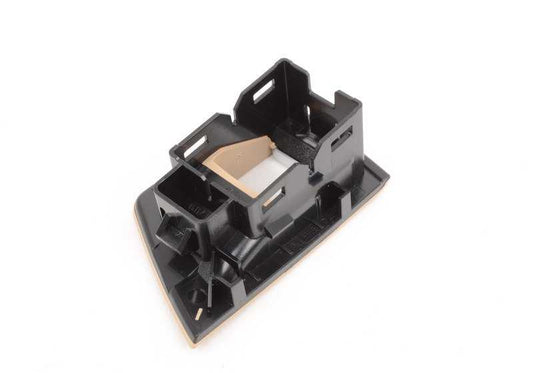 Embellecedor interruptor elevalunas izquierdo OEM 51417225891 para BMW F10, F10N, F11, F11N, F18. Color beige veneciano. Original BMW.