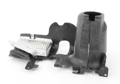 Cubierta derecha de la dirección OEM 51717906522 para BMW E60, E61, E63, E64. Parte del sistema de protección inferior. Original BMW.
