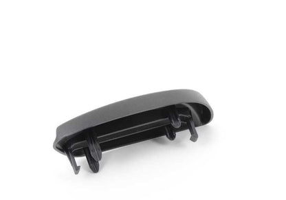 Embellecedor derecho negro OEM 52108242836 para BMW Serie 3 E46. Pieza original para sistema de asiento delantero (respaldo y mecanismo de desbloqueo). Original BMW.
