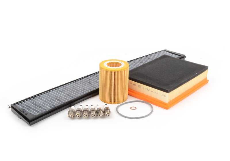 Kit de mantenimiento completo Inspección II OEM 88002183925 para BMW E46 y X3 E83. Incluye los recambios necesarios para la revisión oficial. Original BMW.