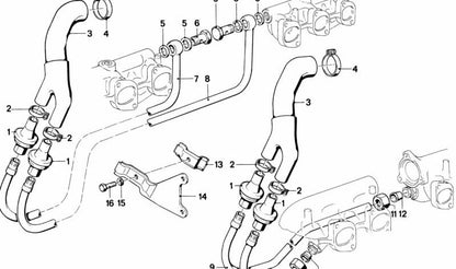 Conselho de penalidade da BMW Series 3 E21, Série 5 E12, E28, Série 6 E24, Série 7 E23, E38, E65 (OEM 07119963354). BMW original.