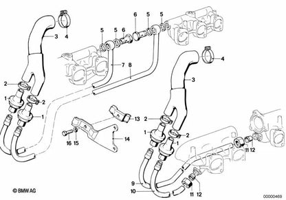 Junta de estanqueidad para BMW Serie 3 E21, Serie 5 E12, E28, Serie 6 E24, Serie 7 E23, E38, E65 (OEM 07119963354). Original BMW.