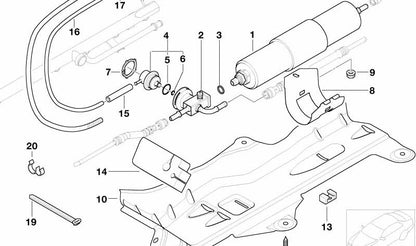 Elemento di tenuta OEM 13327830949 per BMW E46 M3 (BL91, BL92, BR91, BR92, BL95, BL96). Compatibile con motori S54. BMW originale.