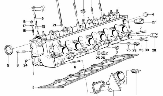 Joints de culasse pour BMW E30, E28 (OEM 11122243877). BMW d'origine