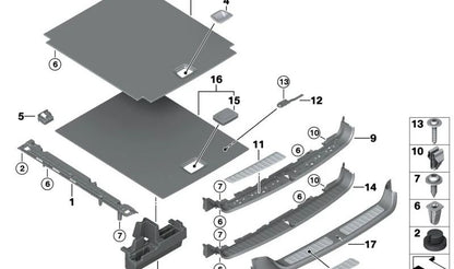 Embellecedor acero inoxidable derecho OEM 51477250960 para BMW F25 (X3). Producto original BMW.