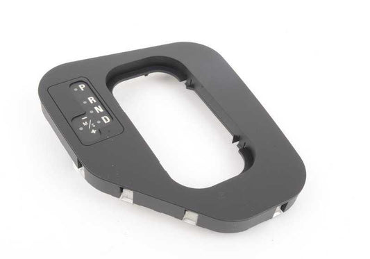 Embellecedor palanca cambio Steptronic negro OEM 51167060697 para BMW E39. Recambio original BMW.