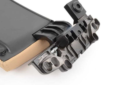 Tapa consola central beige OEM 51166985219 para BMW Serie 5 E60 y E61 (todos los modelos compatibles). Repuesto original BMW.