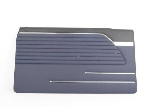 Painel interno da porta esquerda OEM 51411816859 para BMW 114, 1600, 1600-2, 2002, ti, Touring {E10}. Acabamento marinho/preto. BMW genuíno.