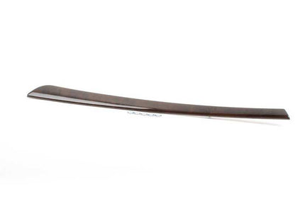 Moldura decorativa interior puerta delantera izquierda madera oscura OEM 51416983777 para BMW E60, E60N, E61, E61N. Original BMW.