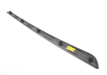 Moldura decorativa interior puerta delantera izquierda madera oscura OEM 51416983777 para BMW E60, E60N, E61, E61N. Original BMW.